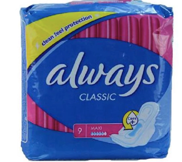 Always, Maxi Classic Pads With Wings, Count 1 - Feminine Sanitary Napkins / Grab Varieties & Flavors