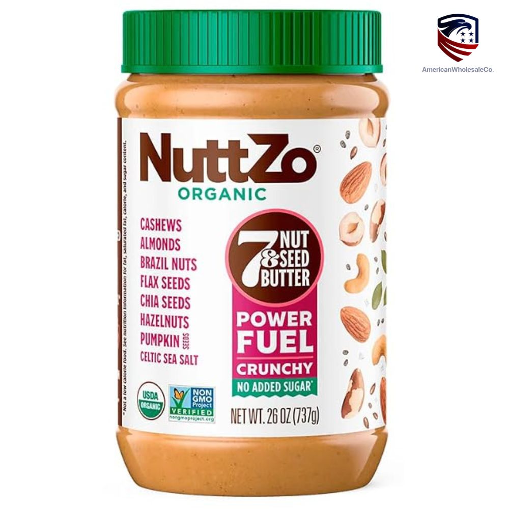 Jar of NuttZo Organic Power Fuel Nut & Seed Butter – 12 oz – wholesale - american wholesale co