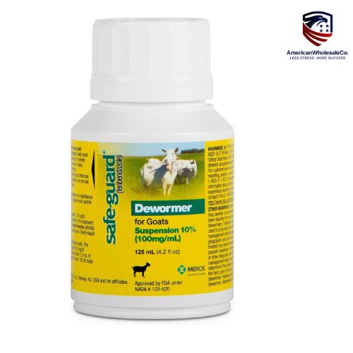 Safe-Guard Fenbendazole Oral Drench 125 mL – Goat and Livestock Dewormer by American Wholesale Co