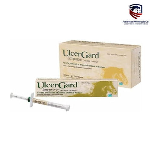 UlcerGard Omeprazole Oral Paste – 6 Syringe Pack for Equine Ulcer Prevention
