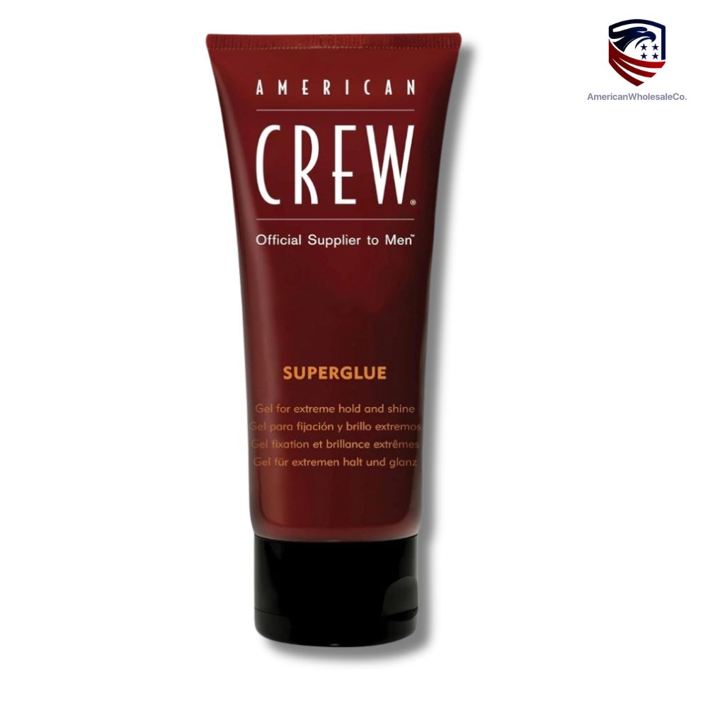 American Crew Men's Hair Gel, Extreme Hold & Shine, 3.3 Fl Oz