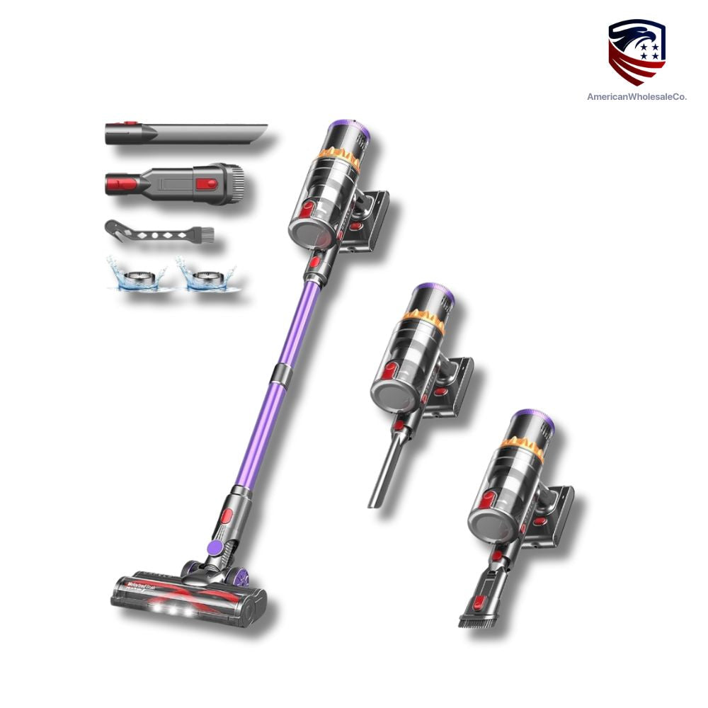 Cordless Vacuum Cleaner, 550W/45Kpa/60Mins Stick Vacuum with Smart Display & Auto Mode, Anti-Tangle Vacuum Cleaner for Home, Lightweight Vacuum for Pet Hair Carpet Hardwood Floor