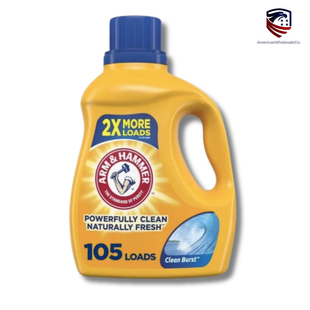 Arm & Hammer Clean Burst, 105 Loads Liquid Laundry Detergent, 105 fl oz