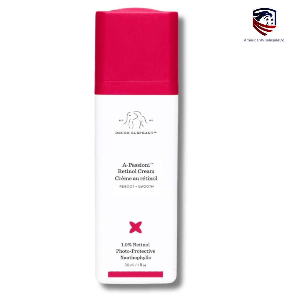 Drunk Elephant A-Passioni Retinol Anti-Wrinkle Cream. Brightening, Restorative and Vegan Face Cream with Vitamin F (30 mL / 1 Fl Oz)