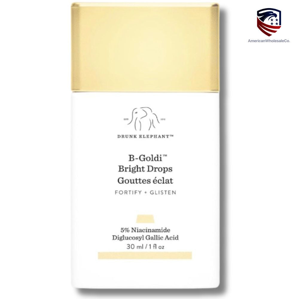 Drunk Elephant B-Goldi Bright Drops - 1 fl oz - Illuminates Skin with 5% Niacinamide & Diglucosyl Gallic Acid - Free of Essential Oils, Silicones & Fragrances - Cruelty Free