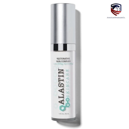 Bottle of Alastin Skincare Restorative Skin Complex with TriHex Technology®, 1 fl oz anti-aging face serum with Niacinamide.