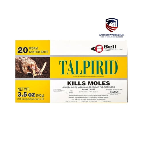 Talpirid Mole Bait (Model #7150) — Professional-Grade Worm-Mimic Mole Control Bait by Bell Laboratories