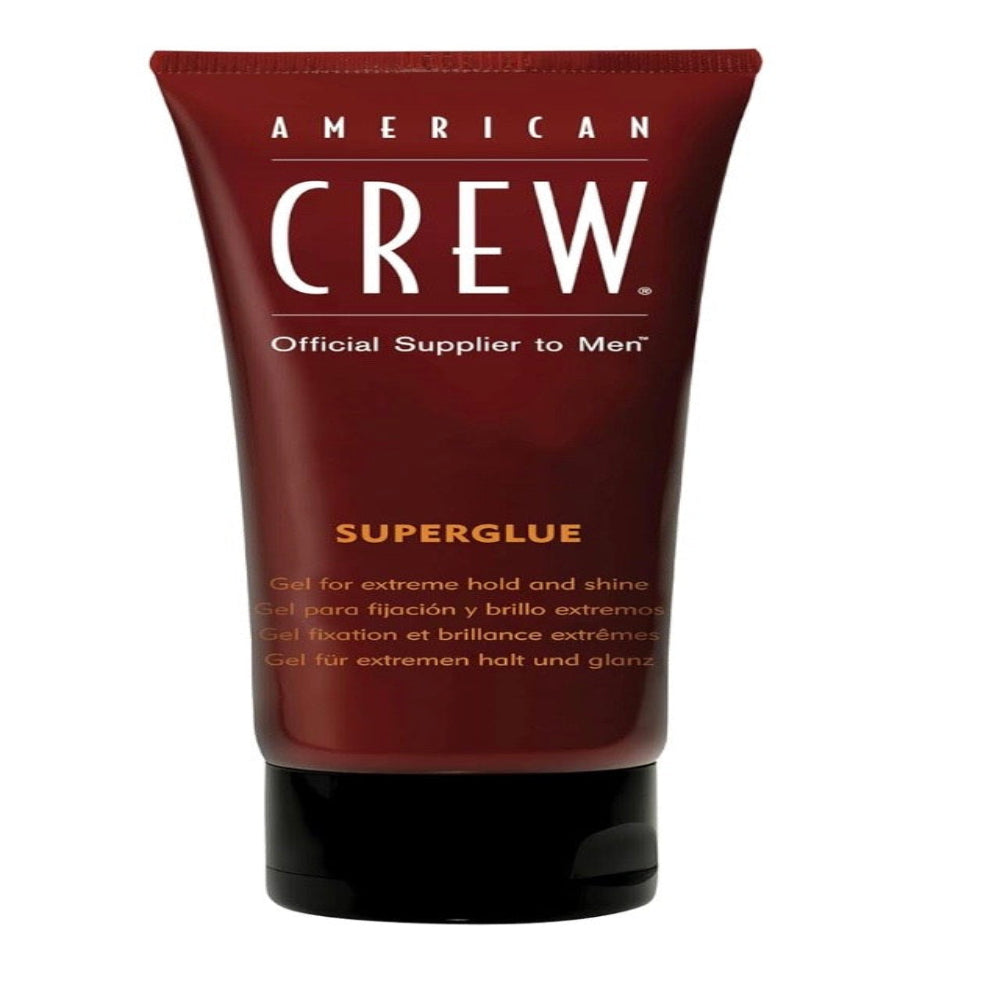 American Crew Men's Hair Gel, Extreme Hold & Shine, 3.3 Fl Oz