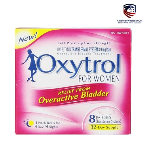 Oxytrol for Women Overactive Bladder Patch 8 Count – Transdermal OAB Relief