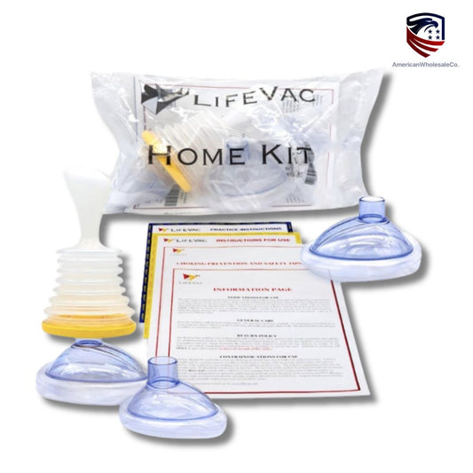 LifeVac Home Kit - Portable Suction Rescue Device, First Aid Kit for Kids and Adults, Portable Airway Suction Device for Children and Adults
