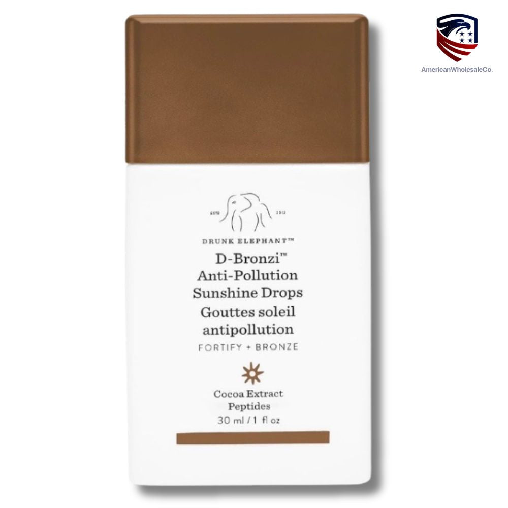 Drunk Elephant D-Bronzi Anti-Pollution Sunshine Serum Drops. Replenishing Face and Body Bronzing Serum for Fine Lines and Wrinkles (30 mL / 1 Fl Oz)